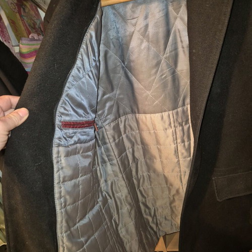 Men's Montgomery Duffle Coat used, black, size L to XL