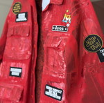Áyios Athens Statement Jacket Large red like new