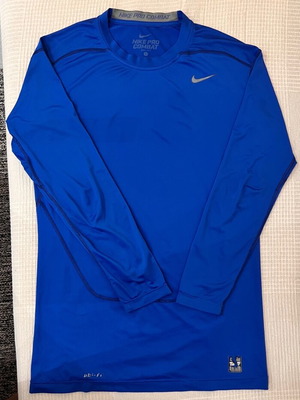 Nike Dry-Fit long sleeve shirt used, size L, blue