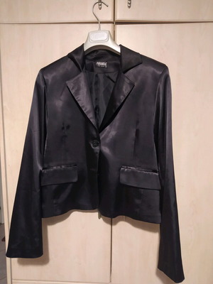 Paranoia Satin Jacket Black Like New, Size L