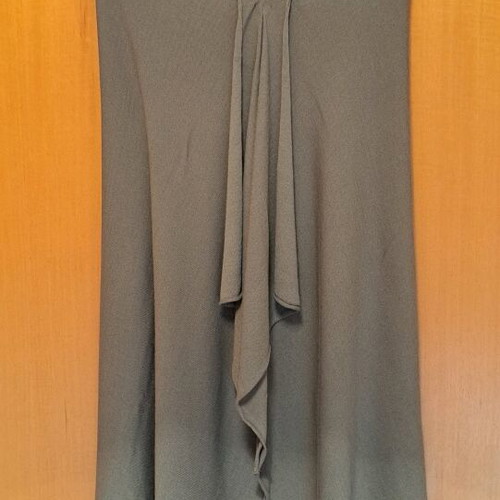 Benetton knitted asymmetric dress like new, gray, size S
