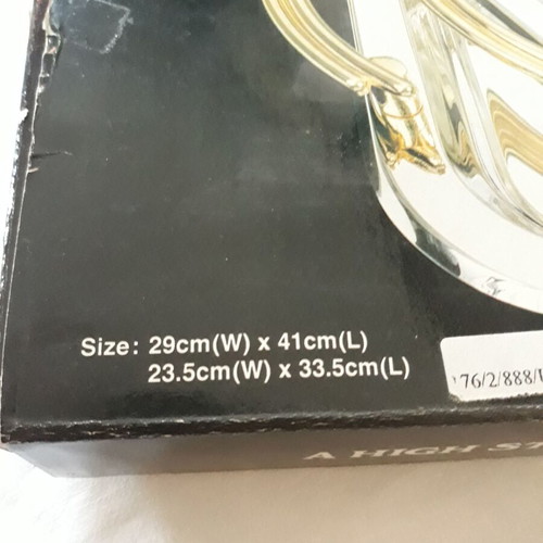 Inox Wedding Tray Set with Gold Handles new