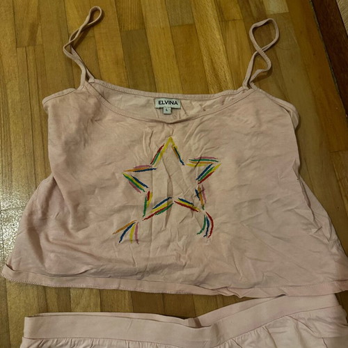 Elvira pink pajama set like new
