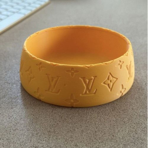 Luxury Inspired Pet Bowl with Handmade 3D Printing