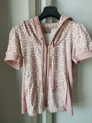 Juicy Couture jacket used, size medium, terry fabric, white and pink