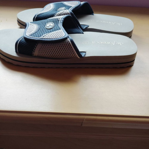 Men's De Fonseca slippers used, size 44/45, blue and gray