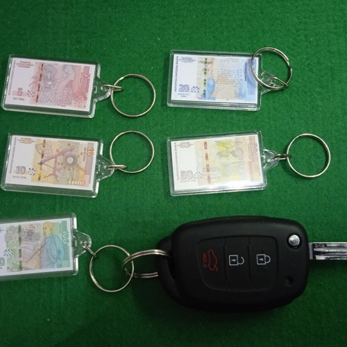Keychain with Bulgarian banknotes new 5, 10, 20, 50, 100 leva
