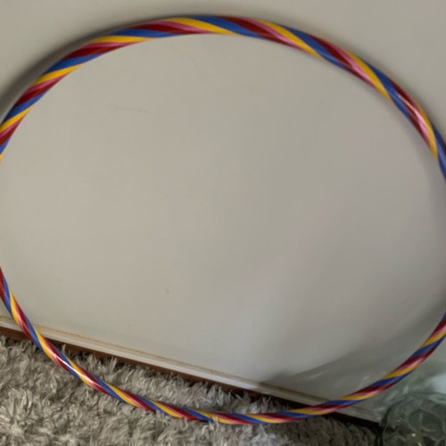 Hula Hoop Toy Multicolored Striped like new
