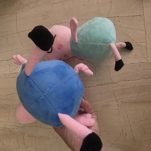 George and Daddy Pig plush toys like new, sold together