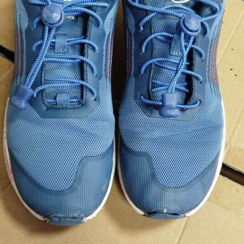 Energetics kids athletic shoes used, blue, size 40
