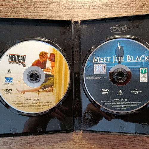 Meet Joe Black & The Mexican DVD like new with Greek subtitles