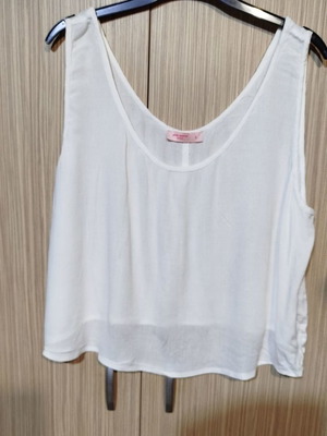 Top Pink Woman large μεταχειρισμένο, ημιδιαφανές