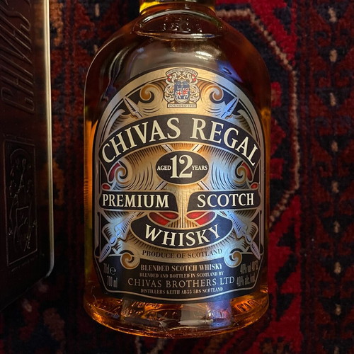 Chivas Regal 12 years sealed in collectible tin box new