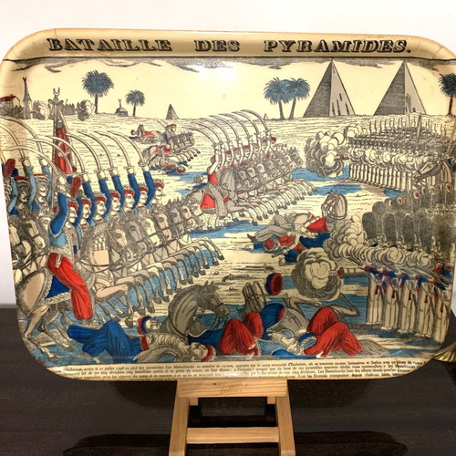 Decorative tray used Napoleon Bonaparte Battle of the Pyramids
