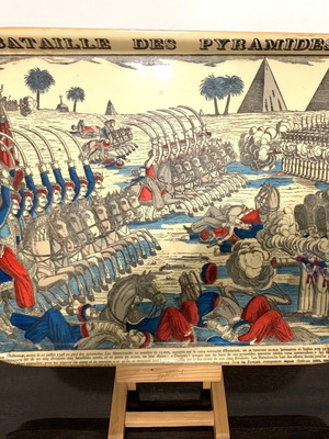 Decorative tray used Napoleon Bonaparte Battle of the Pyramids