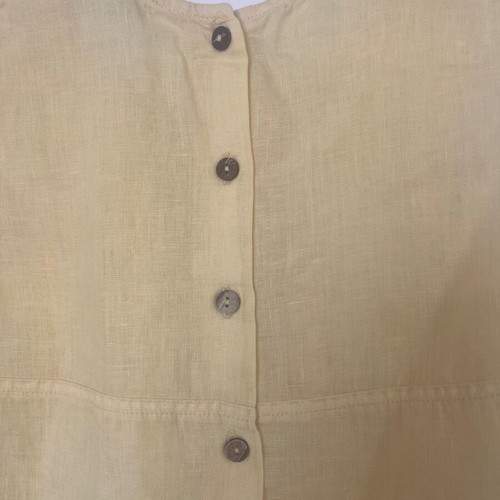 Namaste linen blouse, yellow, size S
