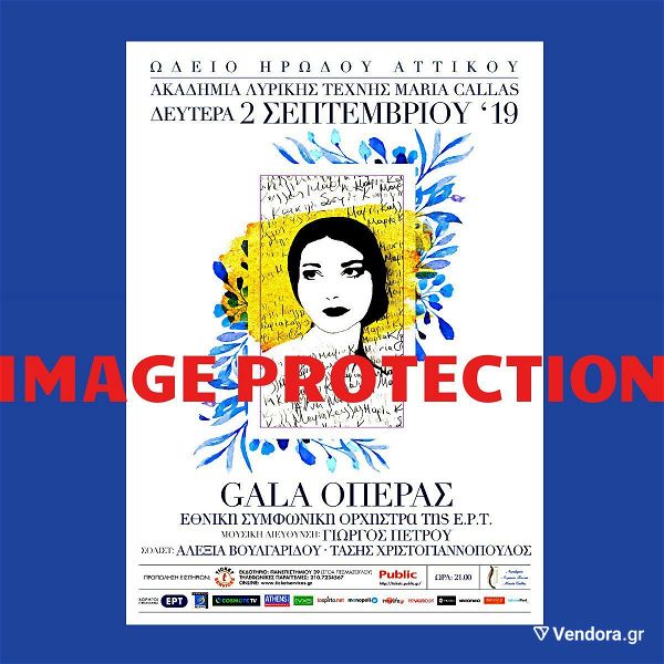  maria kallas Maria Callas afisa afissa poster Poster Gala operas irodio 2019 Opera Gala Concert