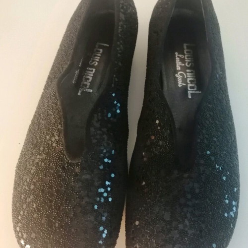Louis Nicol women's black low heel shoes used, size 37