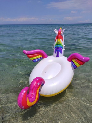 Inflatable unicorn float