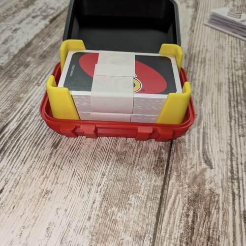 UNO card storage box 3D printed new, compact with secure closure
