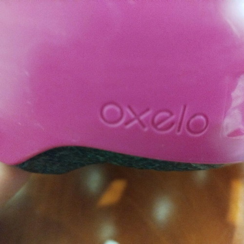 Oxelo kids girls helmet like new, pink, size 47-52 cm