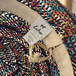 Echo New York straw hat with beach towel pareo gift
