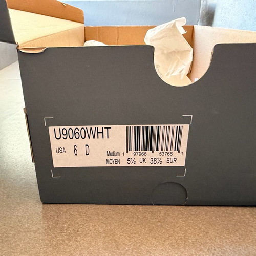 New Balance 9060 Unisex Shoes New, white and beige sneakers
