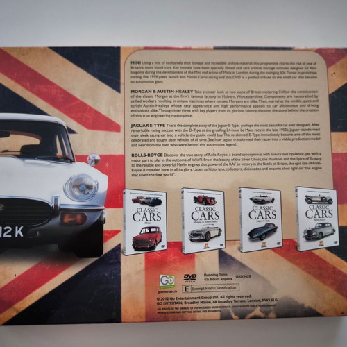 Classic British Cars 4-DVD collection new