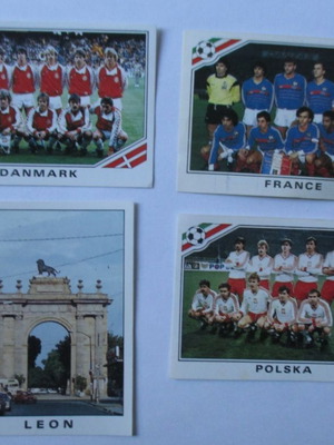 Panini Mexico 86 stickers used, lot of 4