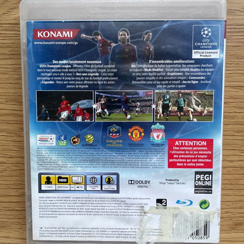 PES 2009 Pro Evolution Soccer used for PlayStation 3, 2 pieces
