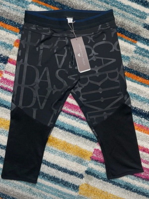 Adidas Stella McCartney 3/4 Leggings New XS Black