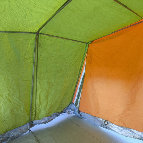 Vintage camping bungalow tent set like new with pop-up toilet shower tent gift