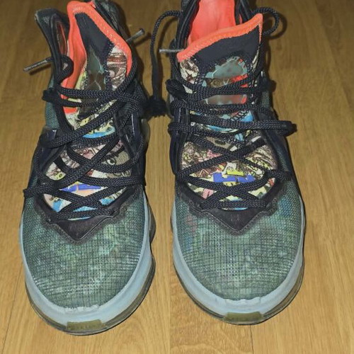 Nike LeBron 19 Fast Food basketball shoes like new, Dutch Blue