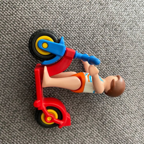 Playmobil child with scooter like new