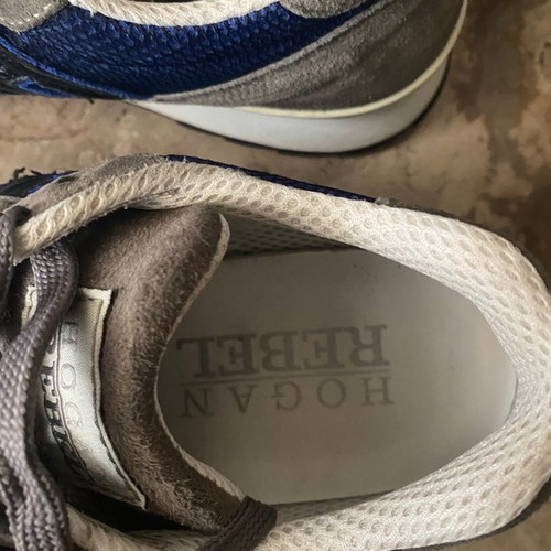Hogan Rebel women's sneakers like new, size 36.5-37, suede and glitter