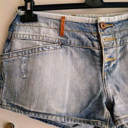 Zara denim shorts used, size 42 EU, waist 84 cm