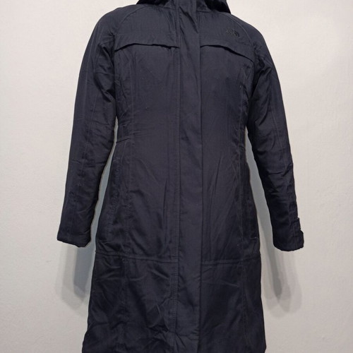 The North Face women's winter long jacket used, size S, navy