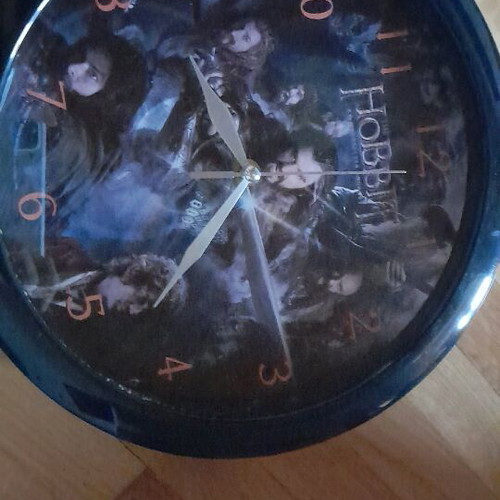 Hobbit wall clock used, analog