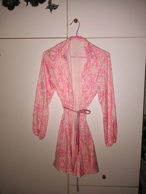 Spring shirt dress in pink shades like new, size M