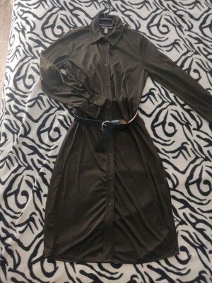 Khaki dress H&M like new, size XS