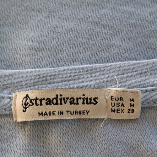 Stradivarius top size M like new, blue turquoise