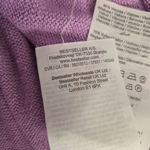 Selected Femme Lavender Purple Knitted Tank Top like new, size L