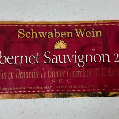 Cabernet Sauvignon 2002 labels used, set of 3 pieces