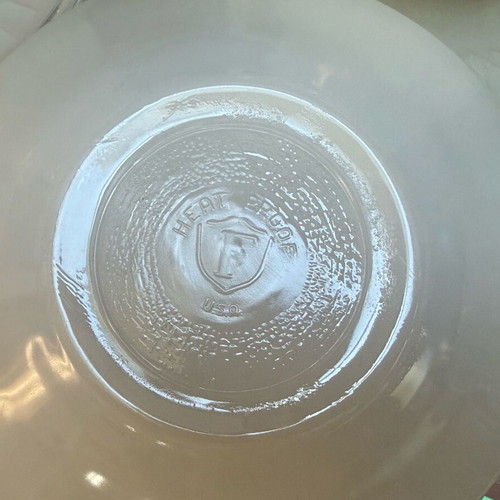 Opalescent cups set of 5 like new, Federal Glass vintage
