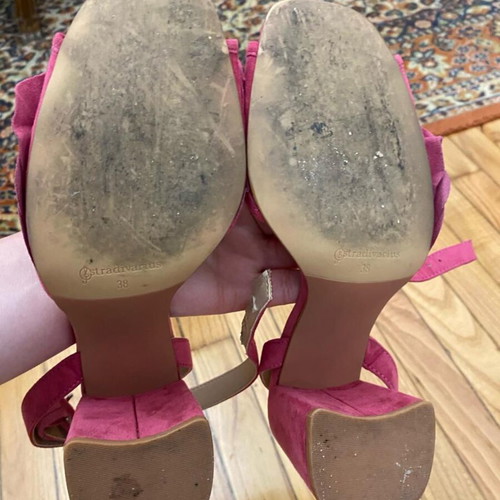 Stradivarius pink heels used, size 38, comfortable