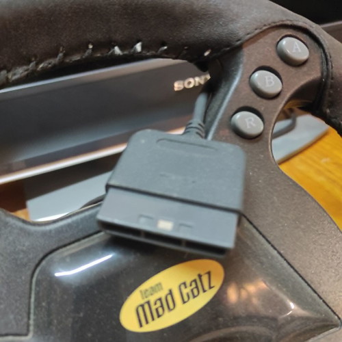 Mad Catz Dual Force Racing Wheel like new for PlayStation 2 with pedals