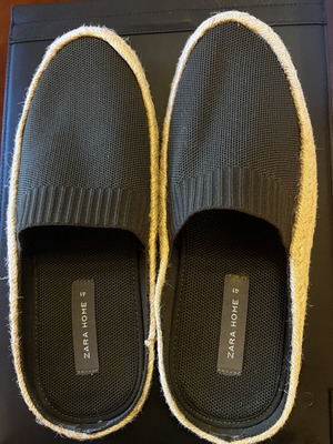 Zara Home espadrilles dark green size 41 like new