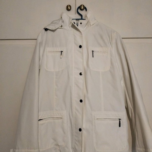 Spring-summer jacket used, white, size L