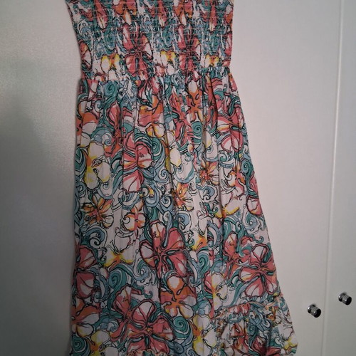 Maui dress strapless colorful summer size large used