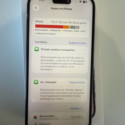 Apple iPhone 14 Pro Max μωβ 128GB σαν καινούργιο